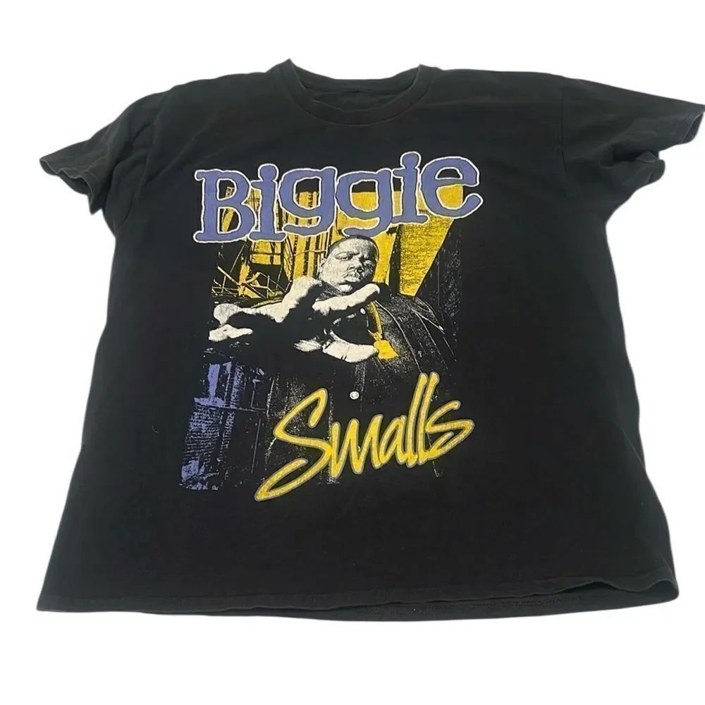 Black Biggie Smalls men’s size large short sleeve concert tshirt GUC